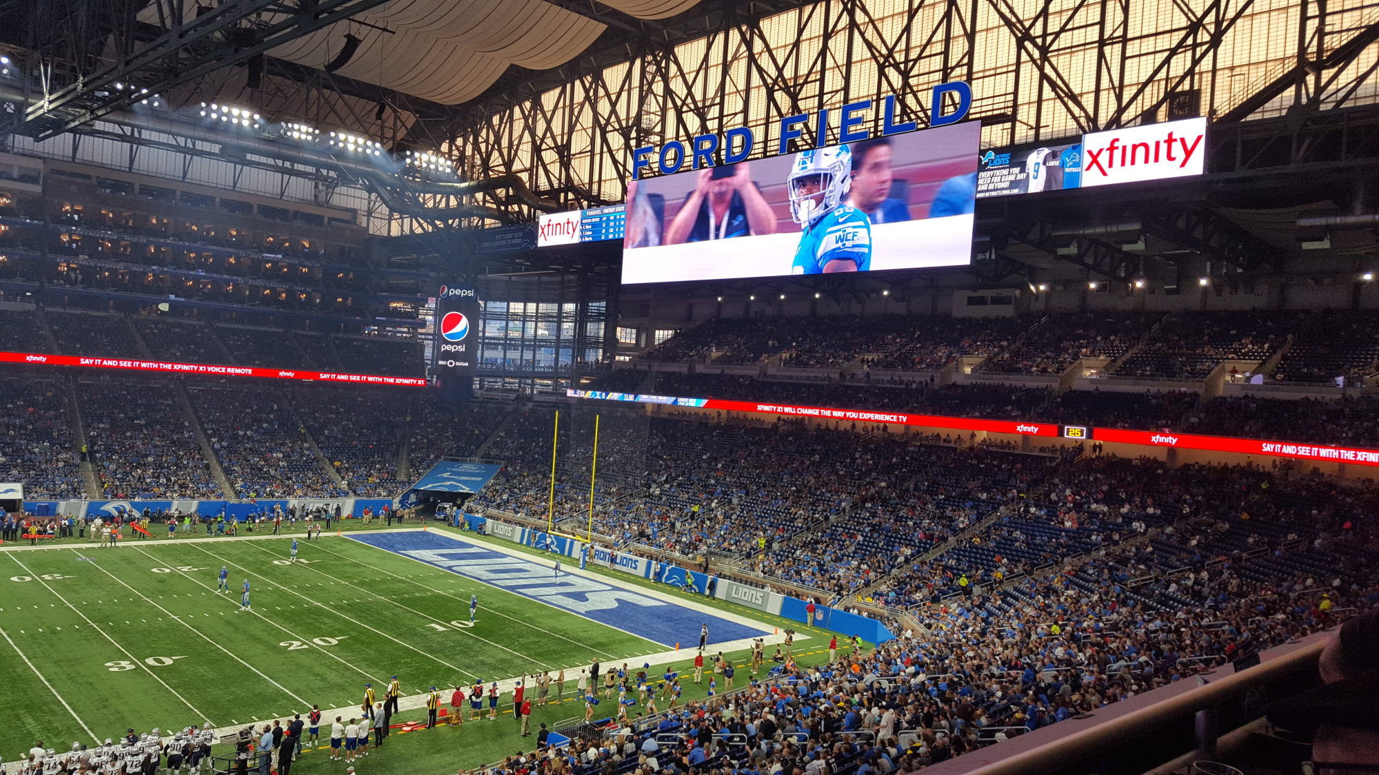 Detroit Lions switch from Pepsi to Coca-Cola at Ford Field